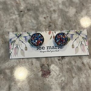 American glitter earrings